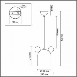 Подвесной светильник Odeon Light Mickey  - 2